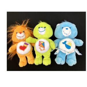 VTG Care Bears plush 11" set of 3 collectible toys 80's Retro